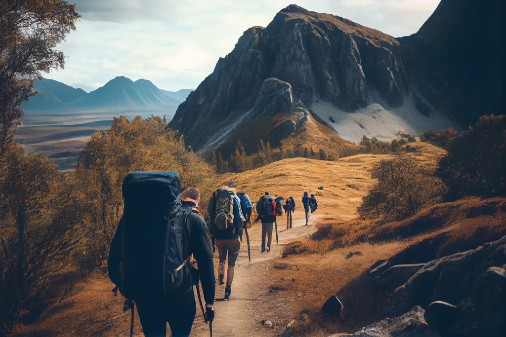 hiking men conquer mountain peak adventure awaits generative ai | Credo Growth